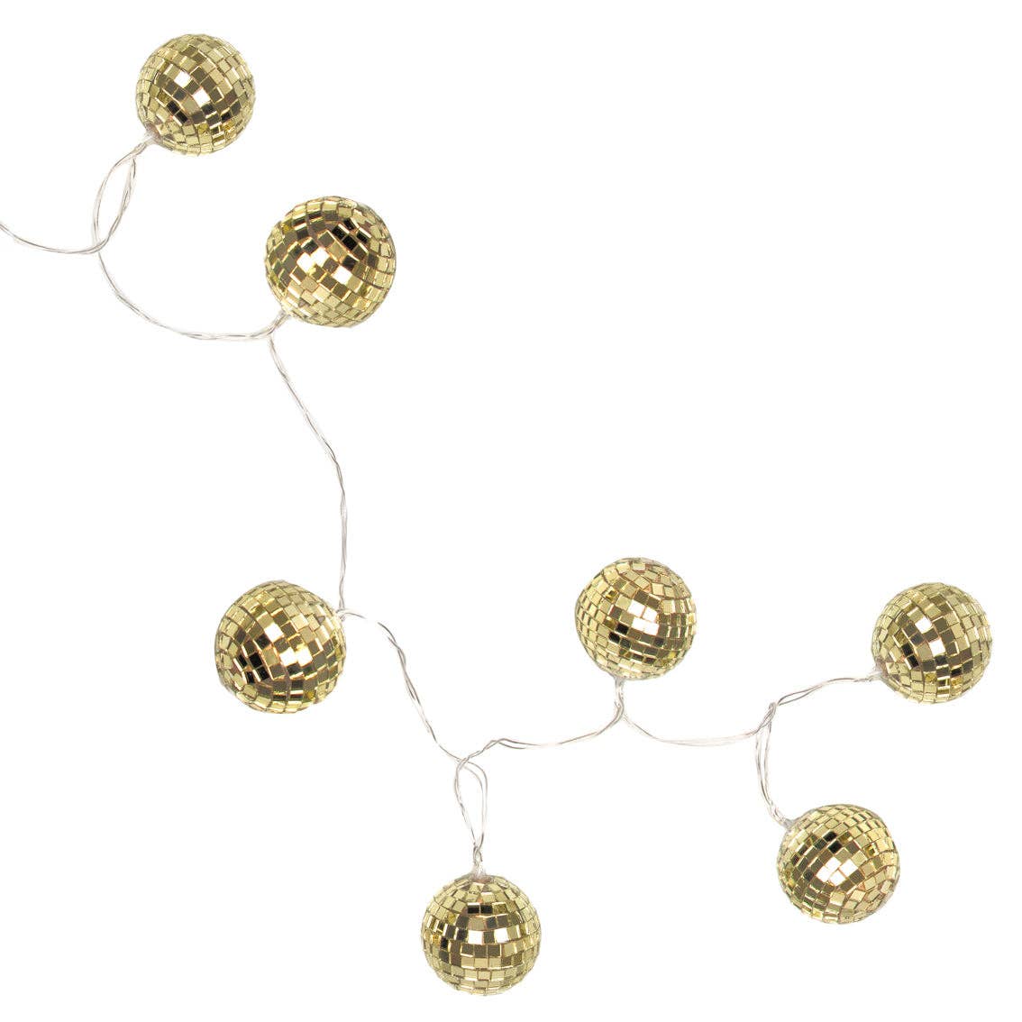 Talking Tables EU - Wholesale String Lights - Gold Disco Ball String Lights | 1.5m |2