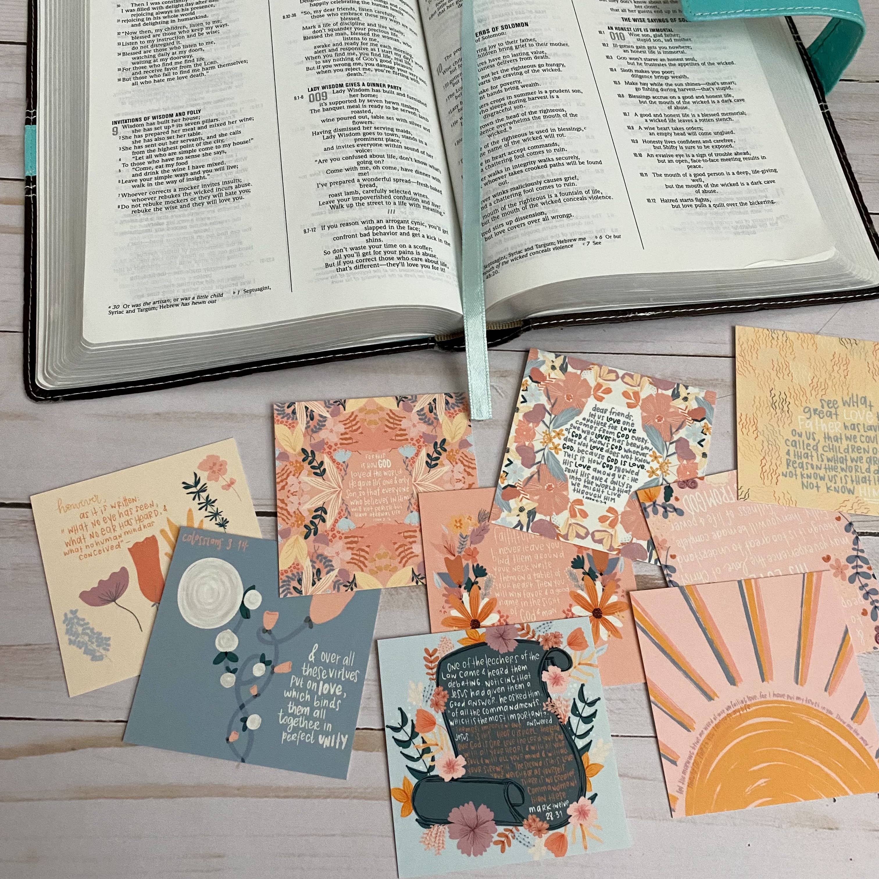 swaygirls – Cartão religioso por atacado – Cartões de Oração | Cartões das Escrituras | Versículos da Bíblia sobre o amor7