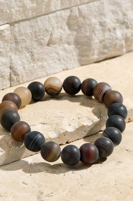 Shop Neighbors - Wholesale Beaded Bracelet - 10MM Natural Stone Beaded Bracelet5