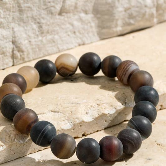 Shop Neighbors - Wholesale Beaded Bracelet - 10MM Natural Stone Beaded Bracelet3