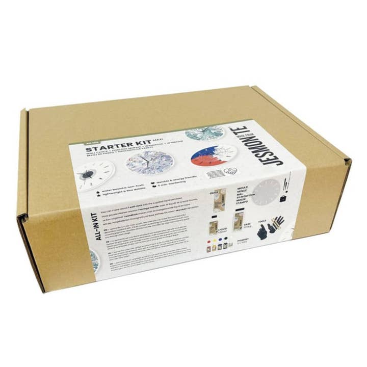 La Petite Épicerie - Wholesale DIY Craft Kit - Jesmonite AC100 Maxi Kit - Wall clock with mechanism