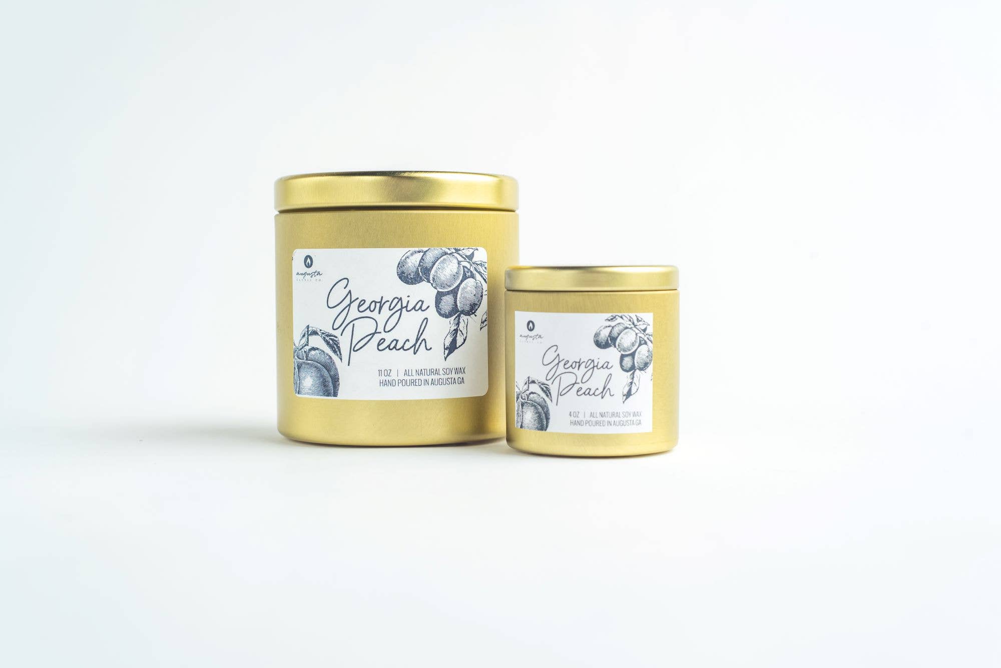 Augusta Candle Co - Venta al por mayor Vela aromática de viaje - Lata para velas «Georgia Peach» de Scents of the South3