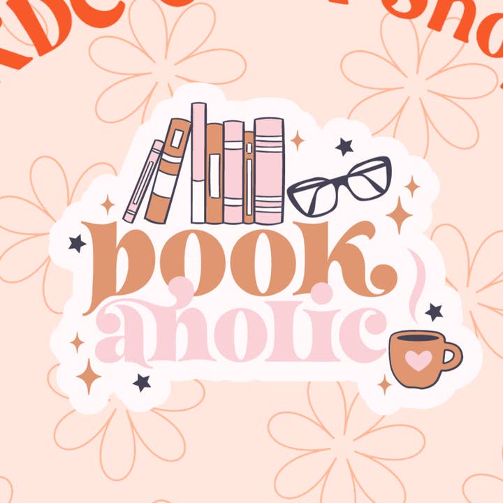 Pegatina Bookaholic para venta al por mayor de KDC Craft Shop