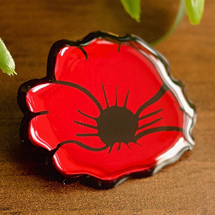 Naoi - Wholesale Brooch - Poppy Pin Brooch - Handmade to Order0