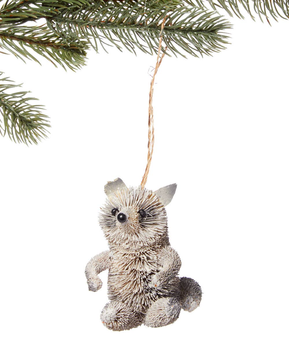 Silk Road Bazaar - Wholesale Ornament - Bottle Brush Raccoon Ornament0