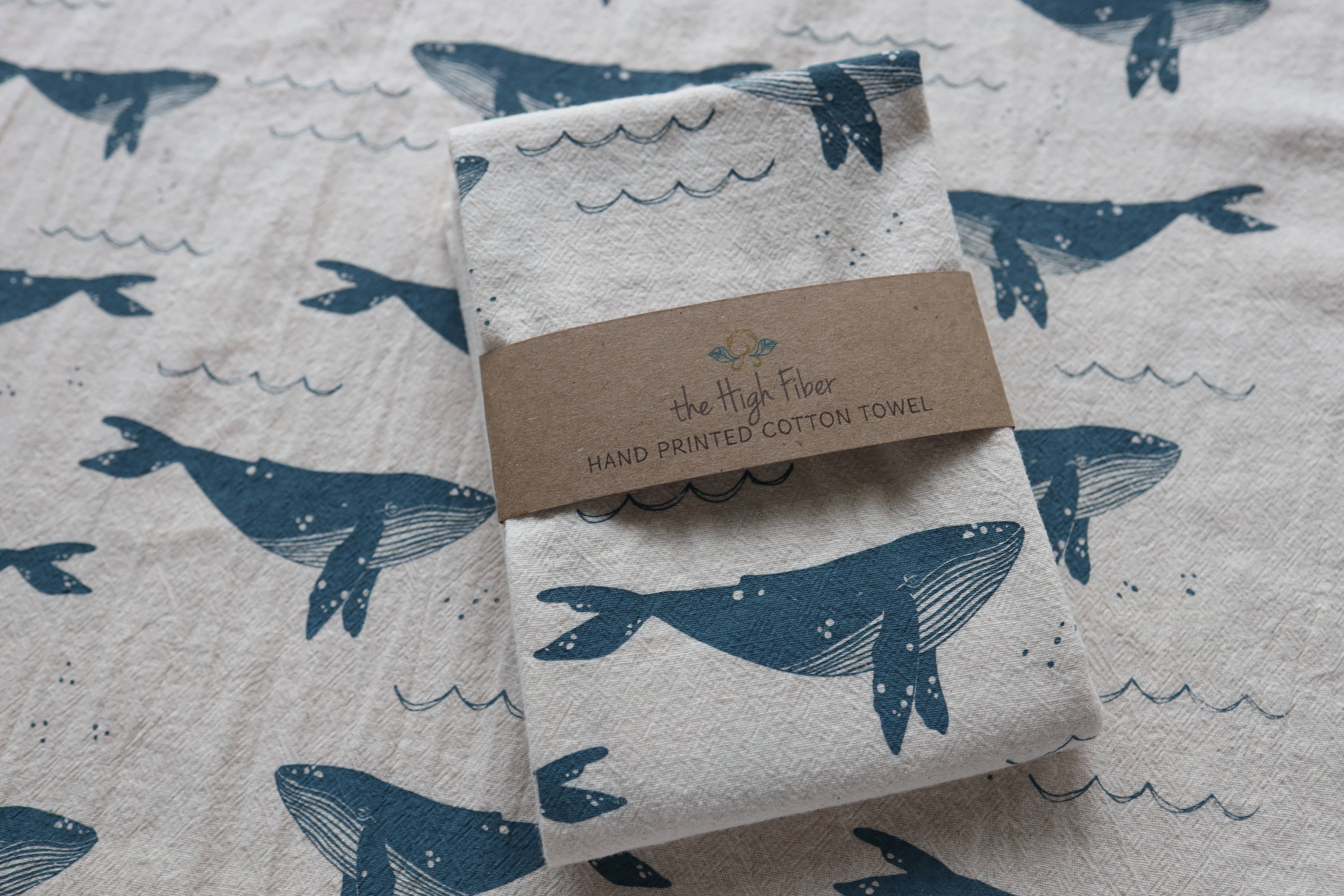 The High Fiber - Vente Torchons - *NOUVEAU* Torchons de Cuisine Baleine, Décor de Cuisine Côtier3