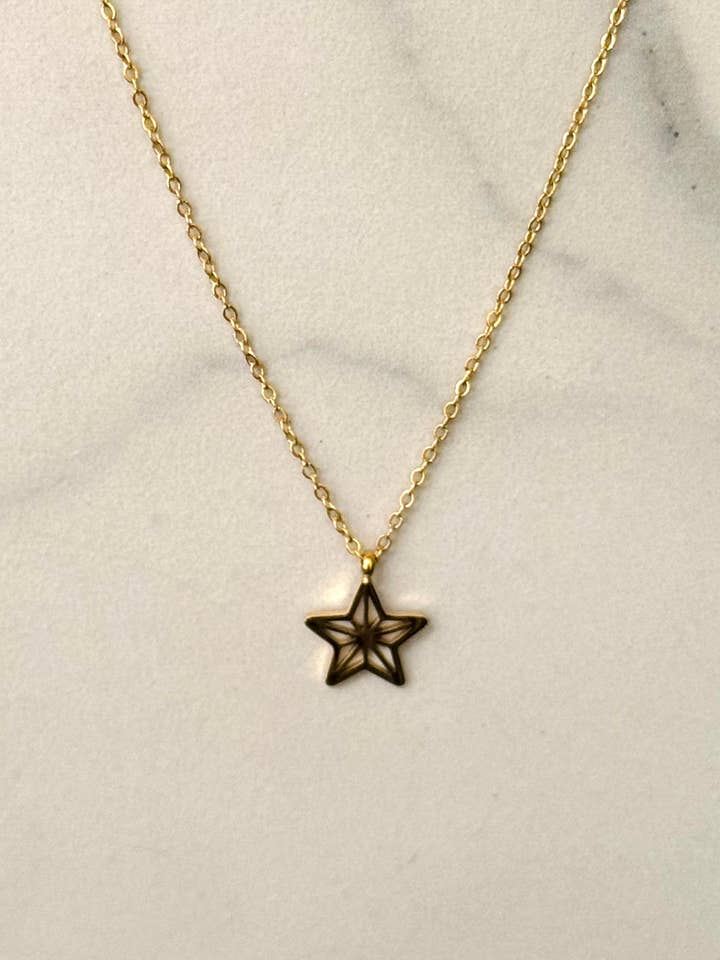 Minimal Star Necklace for wholesale by Cassette Barcelona