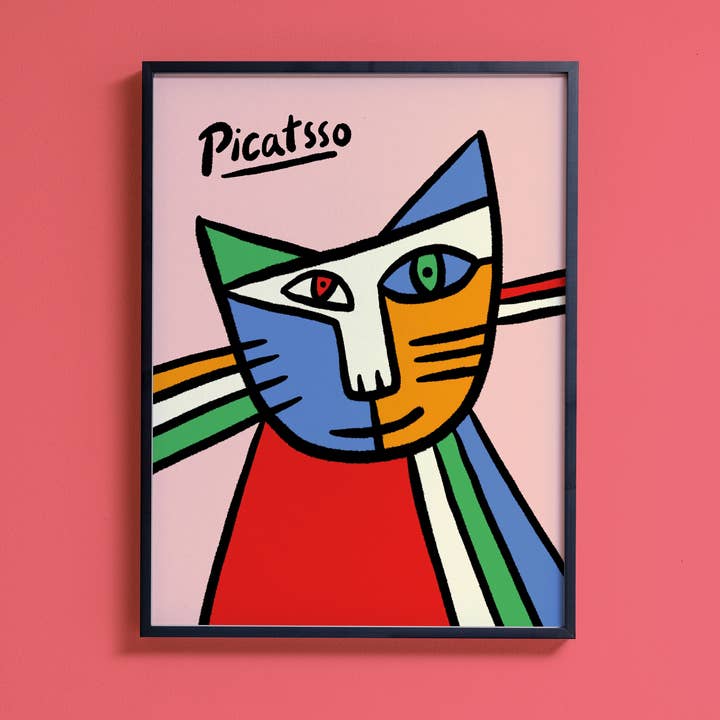 Picatsso – Art print for wholesale by Stoats & Weasels