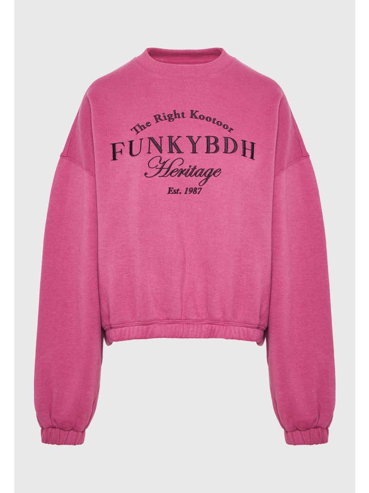 Funky Buddha - Wholesale Sweatshirt - Women's - Ladies Crew Neck Sweater11