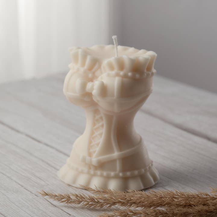 Allure CA - Wholesale Novelty Candle - Corset Candle | Bustier Soy Wax Body Candle7
