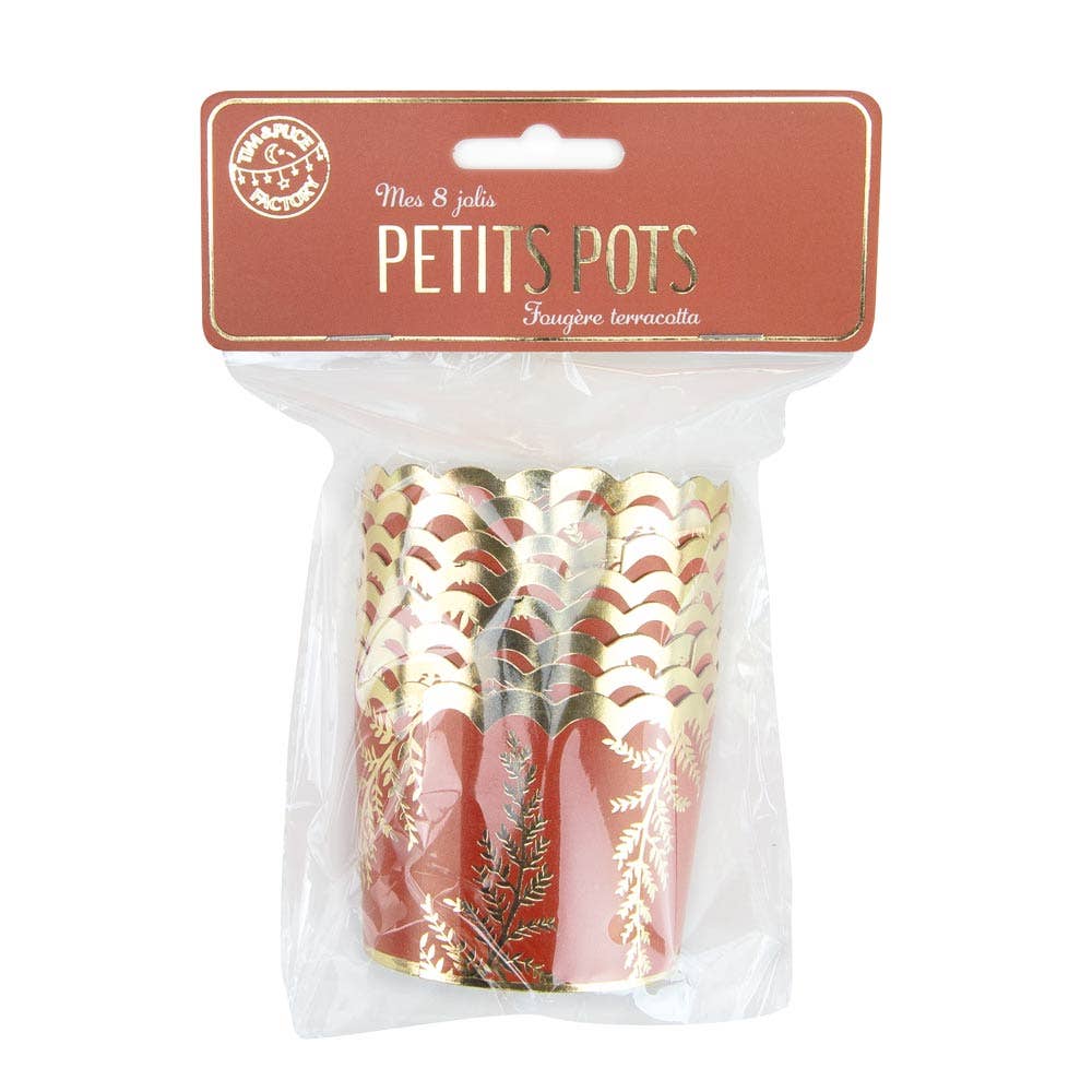 Tim&Puce Factory – wholesale Påse/låda för partygåva – GODISASKAR ORMBUNKE TERRAKOTTA X 81