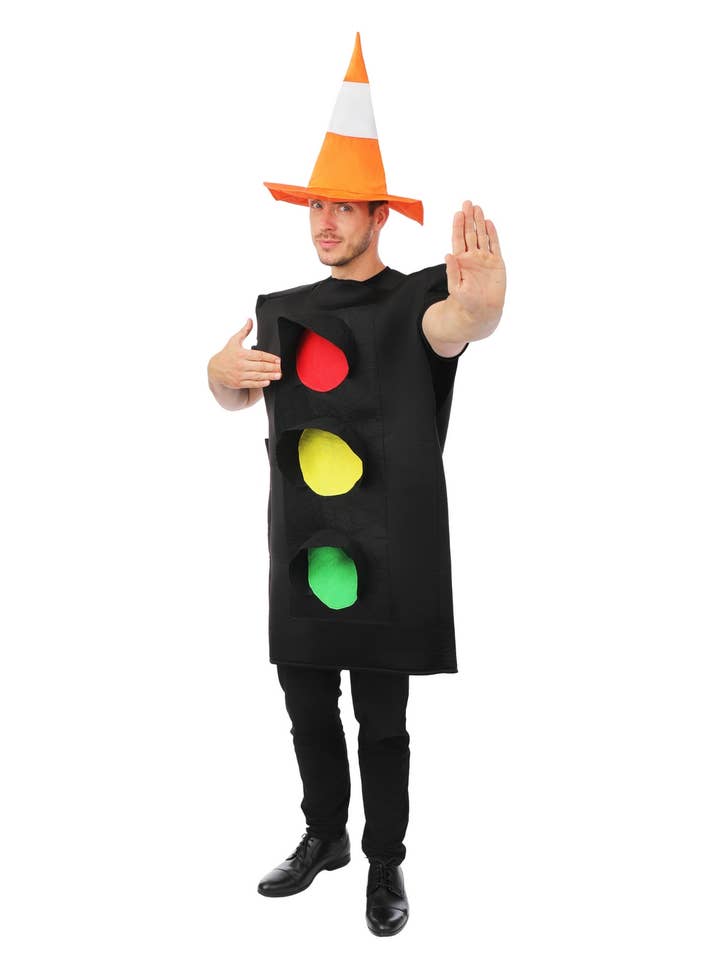 Costume semaforo - adulto - taglia unica per la vendita all'ingrosso da parte di P'tit Clown