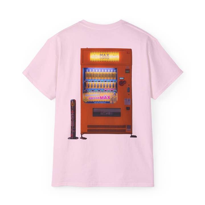 Coffee Max Cityscape T-Shirt – Vending Machine Graphic Tee for wholesale by Paradox Designs