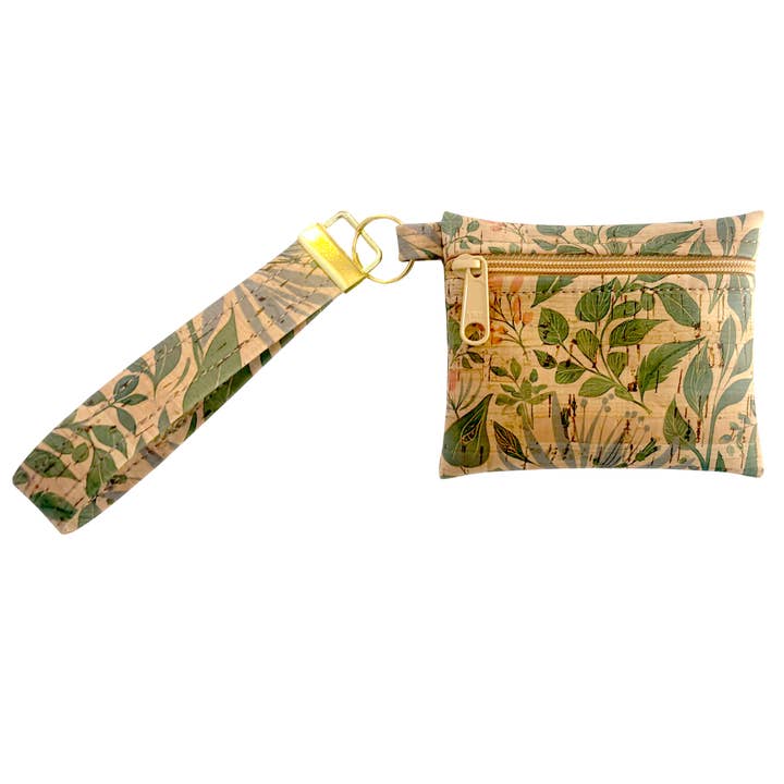 Bolsa com Fecho de Cortiça, Porta-chaves, Alça de Pulso | Lush Botanical por atacado de Natalie Therese