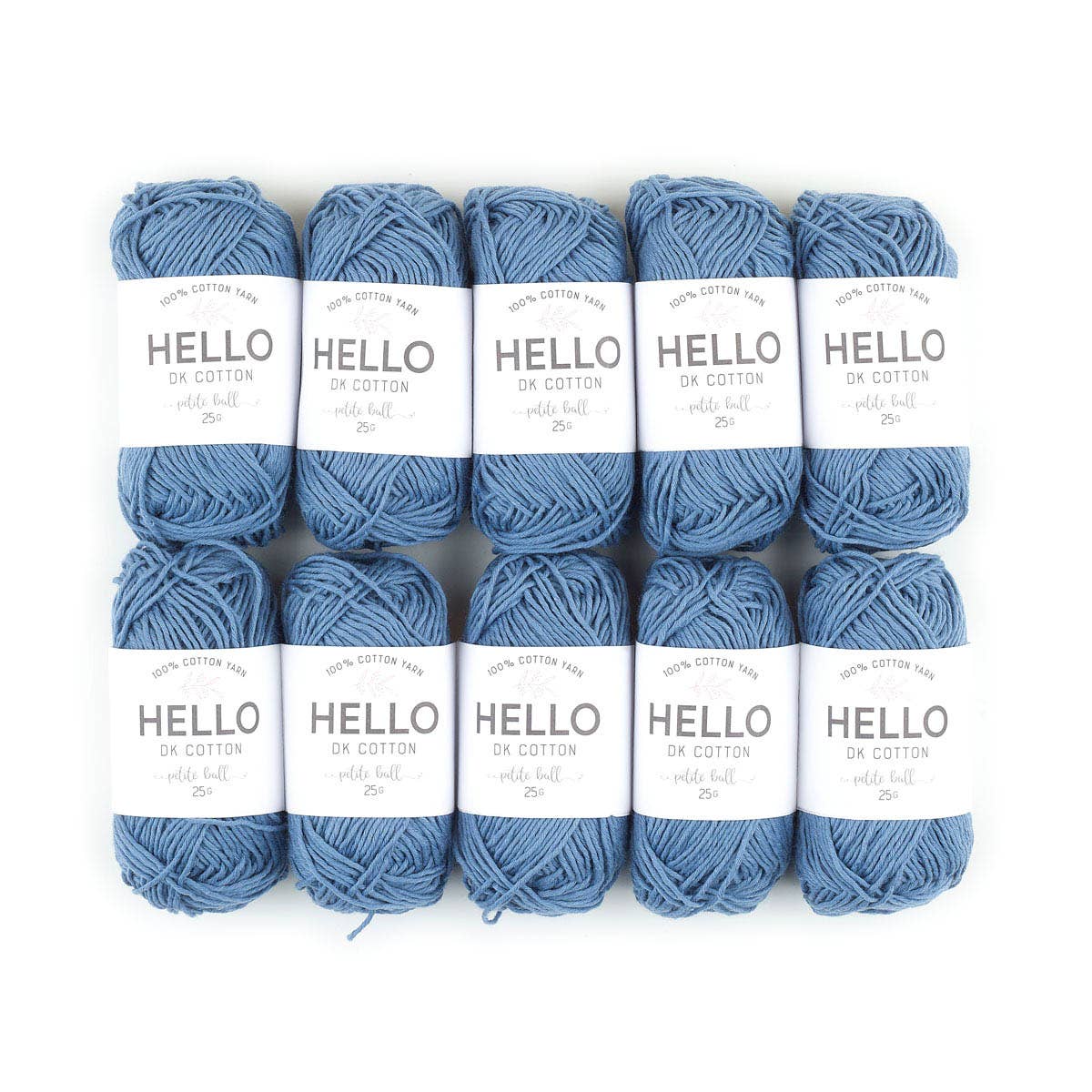 Creative World of Crafts – wholesale Garn – HEJ 100% bomull 25g Amigurumi garn förpackning med 10 bollar48