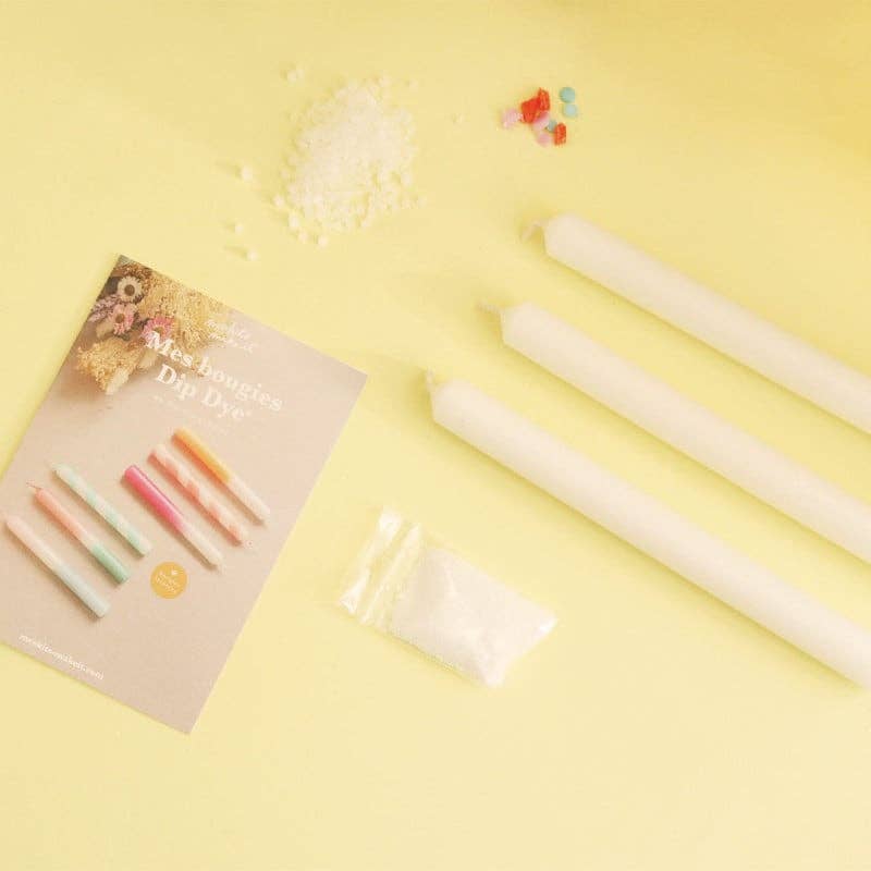 La Petite Épicerie - Wholesale DIY Craft Kit - DIY Home Deco 09 - My Dip Dye Candles - Citrus5