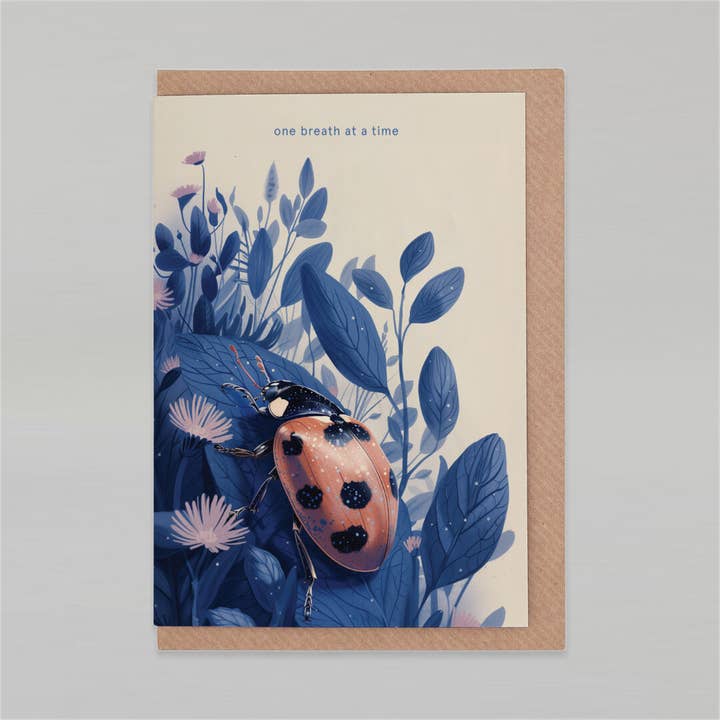 Un respiro alla volta | Biglietto di incoraggiamento | Biglietto di condoglianze per la vendita all'ingrosso da parte di Botanopia - gifts , decor and cards for plant lovers