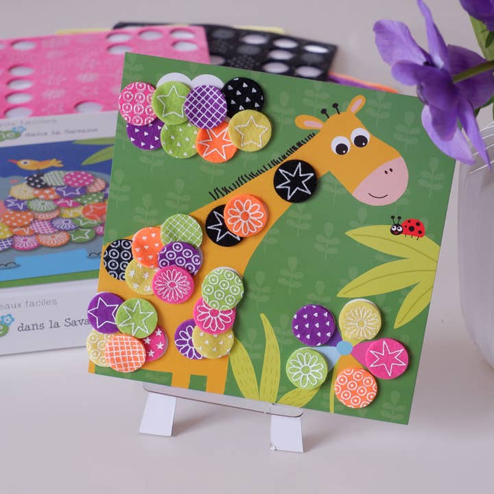 Créa Lign' - Vendita all'ingrosso Kit per lavoretti fai da te - Bambini - Feltro «Nella savana»3