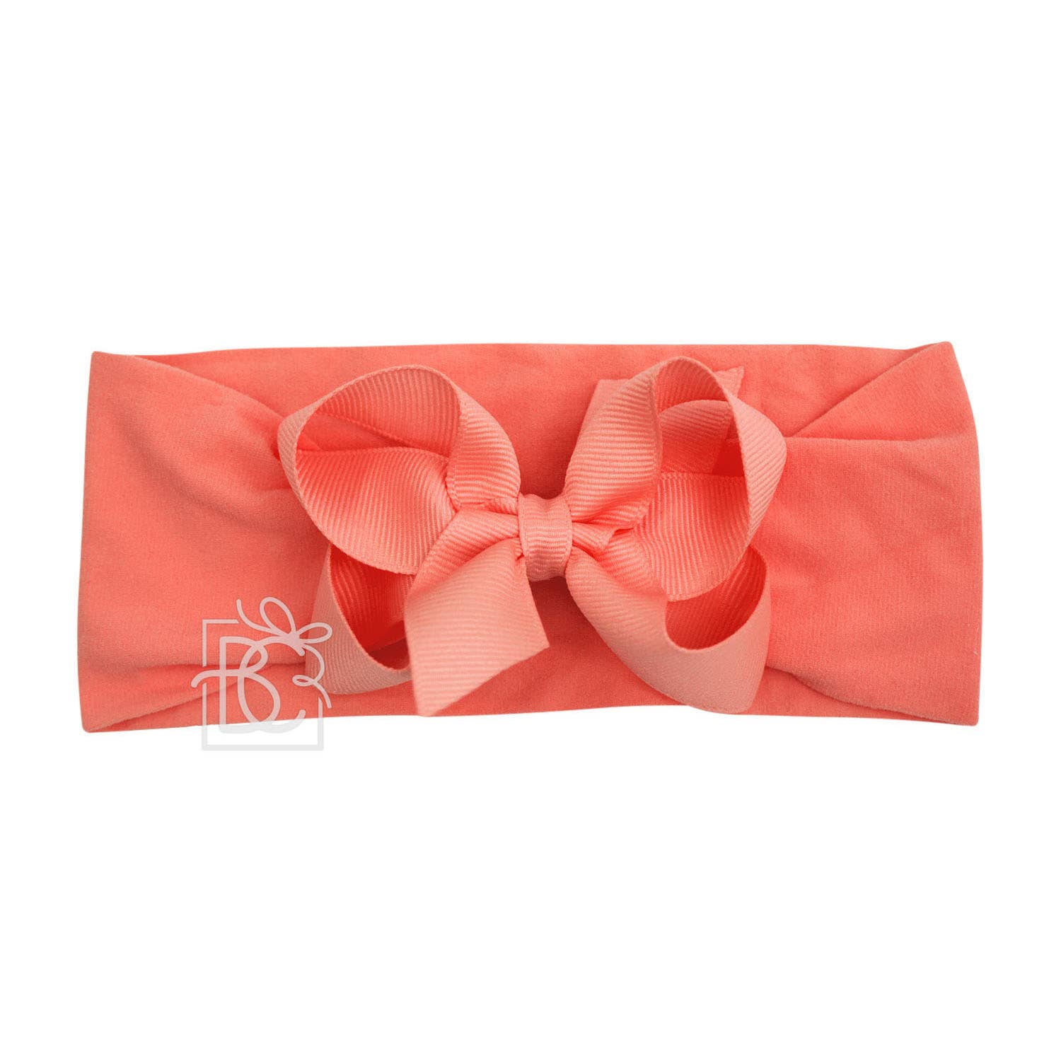 Beyond Creations, LLC - Wholesale Fashion Headband - Kids - WIDE PANTYHOSE HEADBAND W/CLASSIC GROSGRAIN BOW70