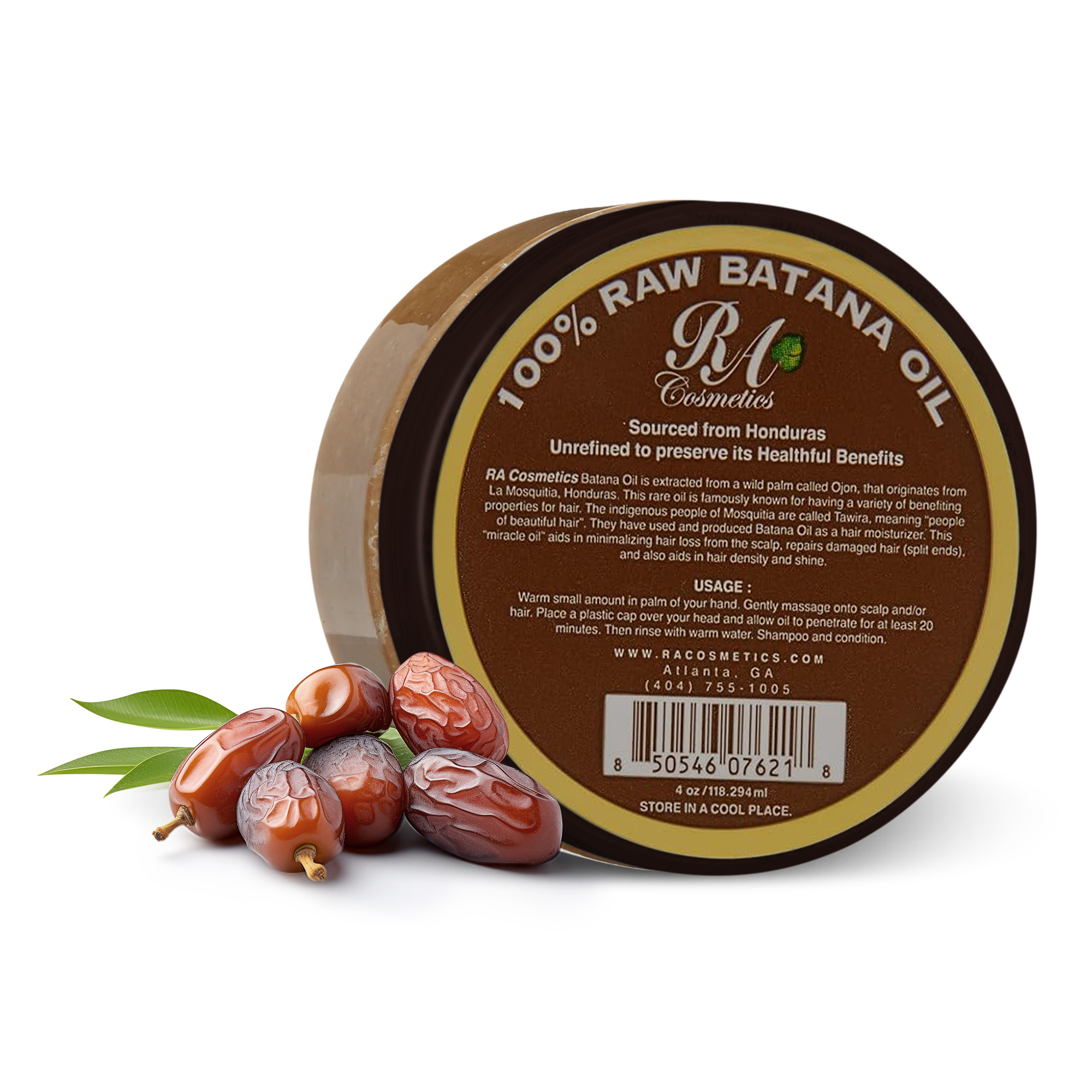 RA Cosmetics - Wholesale Hair Oil - 100% Raw Batana Oil, 4oz - From Honduras14