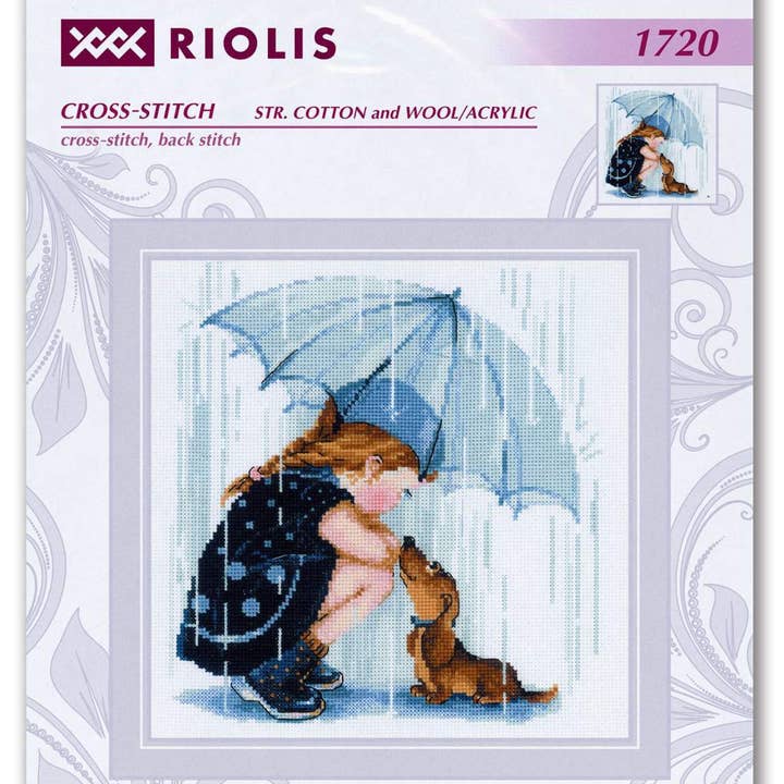 RIOLIS - Wholesale Embroidery/Cross Stitch Supplies - Cross Stitch Kit From Riolis 1720 Under My Umbrella1