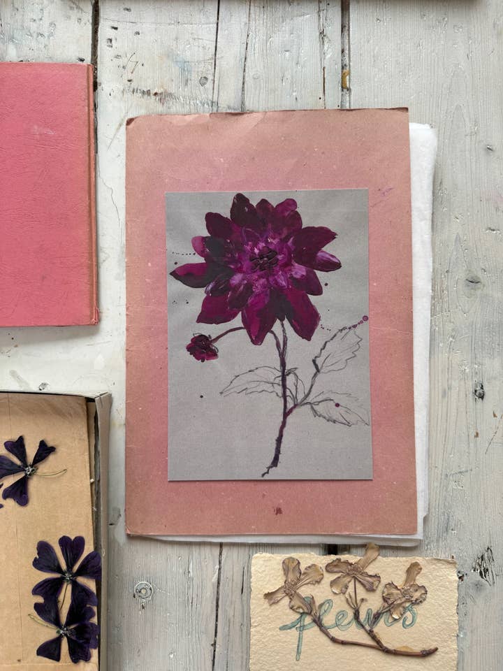 Art Card "Dahlia" for wholesale by tinystories