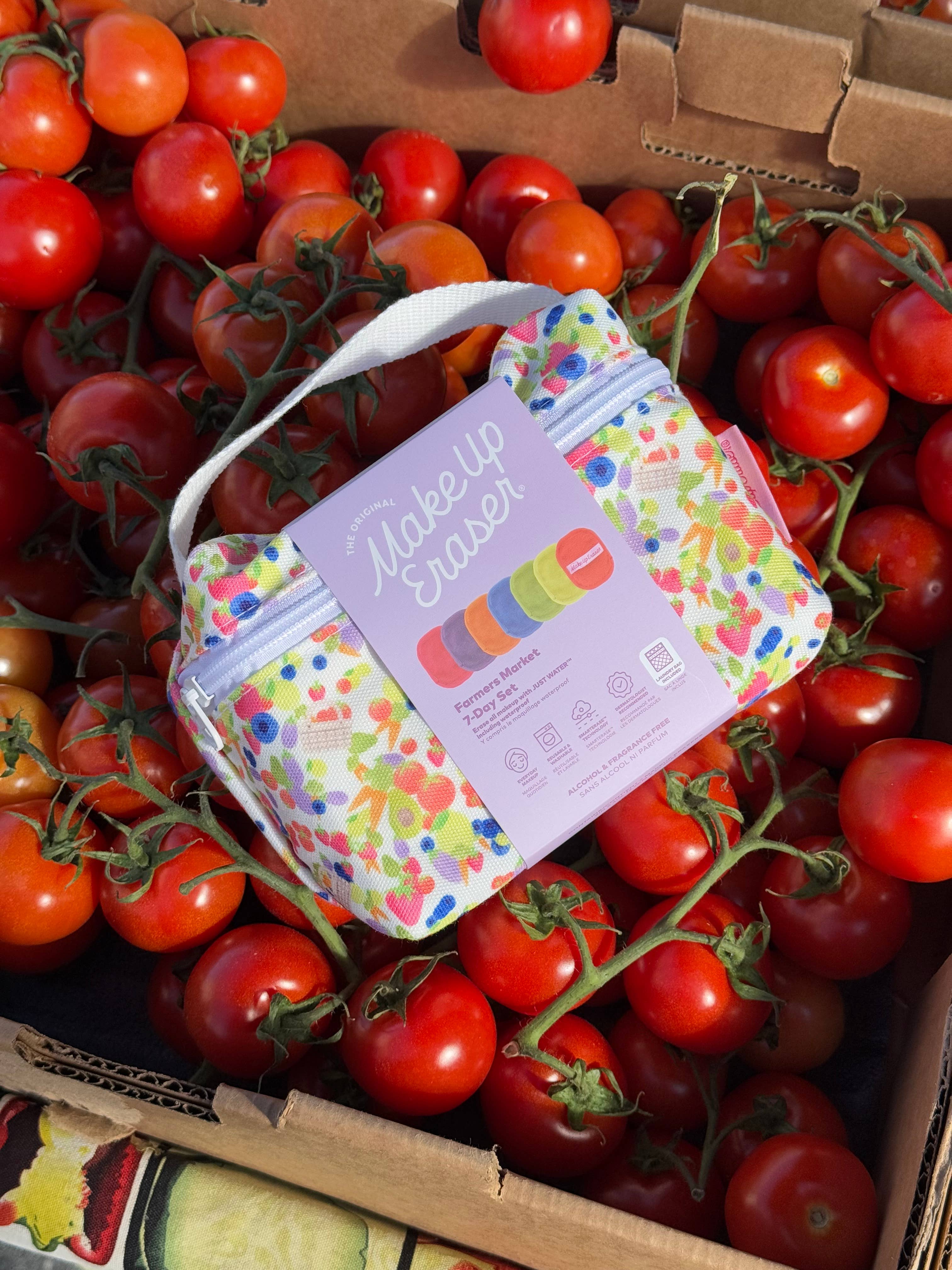 The Original MakeUp Eraser - Wholesale Make-up remover - Farmer's Market 7-Day Set with Makeup Bag | Floral & Bright1