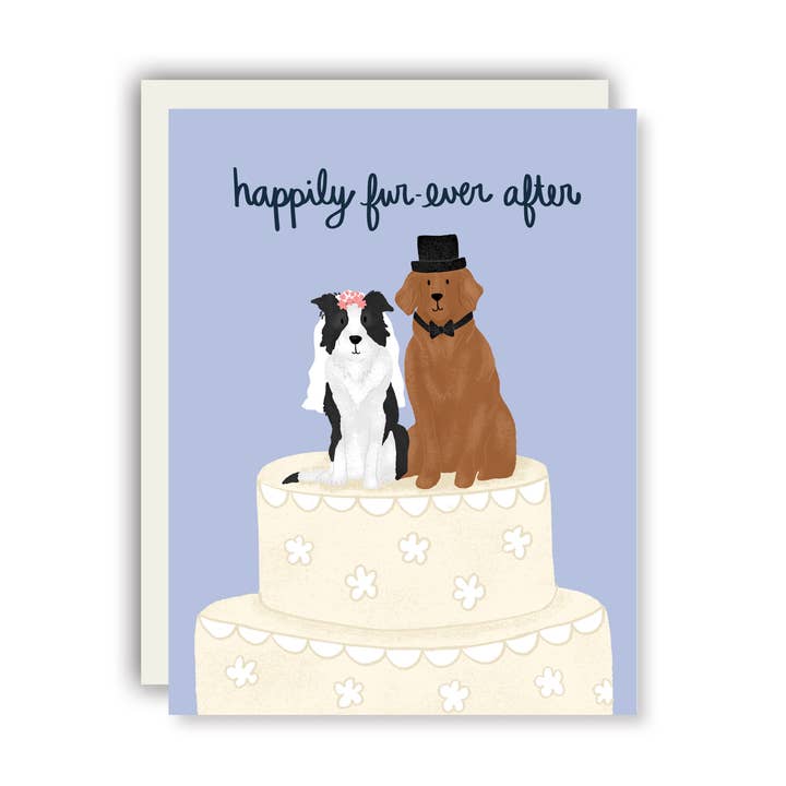 Wedding Card with Dogs for wholesale by The Cheery Pet