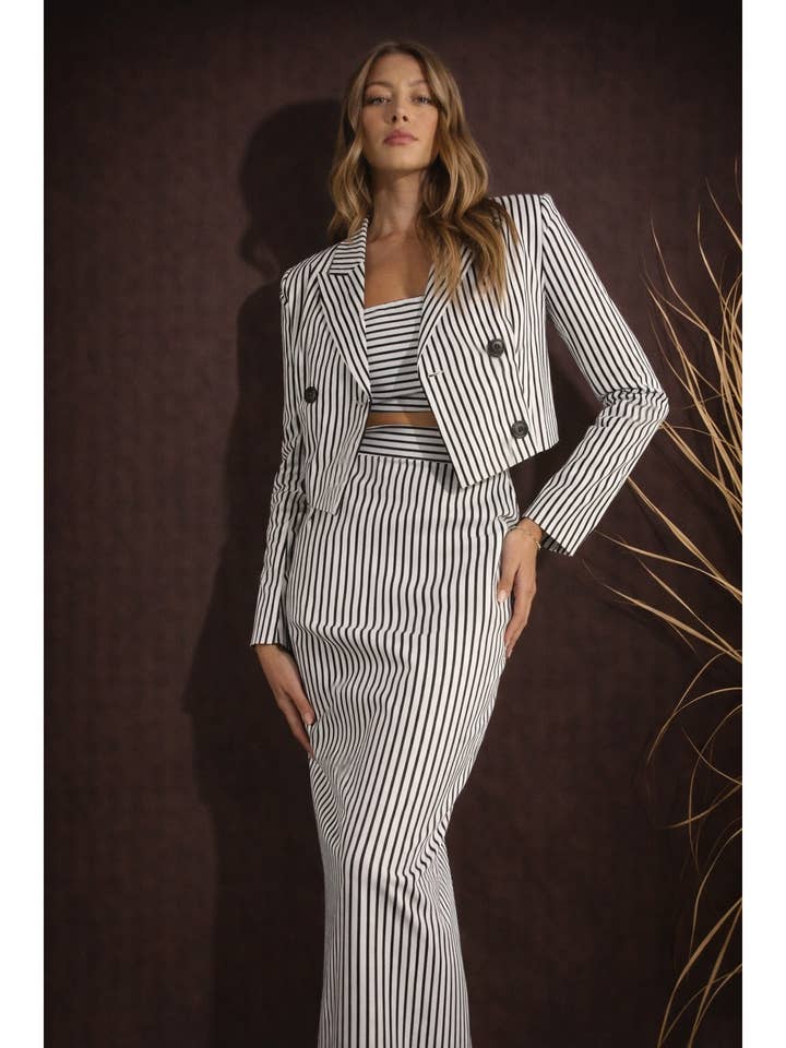 Monochrome Stripe Power Set for wholesale by Mulla