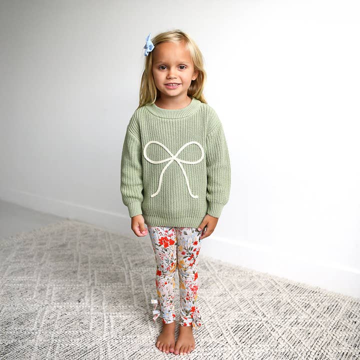 Gigi and Max - Wholesale Fashion Leggings - Kids - Lottie BOW LEGGINGS Bamboo Kids Toddler Baby Clothing14