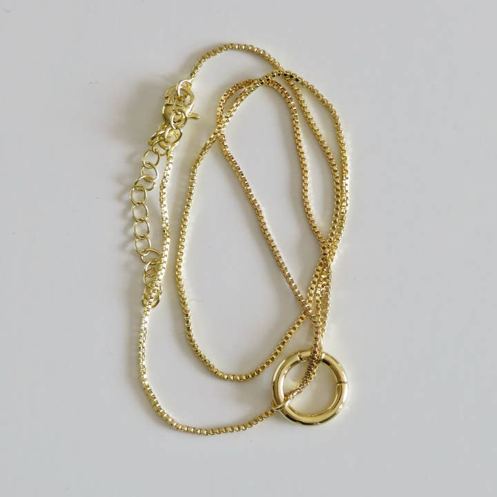 Curated By Suarez - Wholesale Pendant/Charm Necklace - Sabrina -  Charm Holder Necklace4