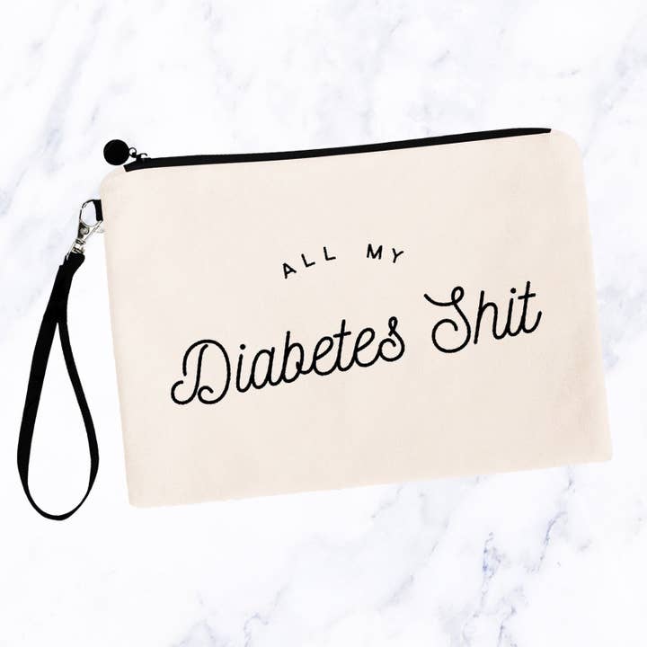 Bolsas de maquillaje All My Diabetes Shit V6 para venta al por mayor de SheMugs