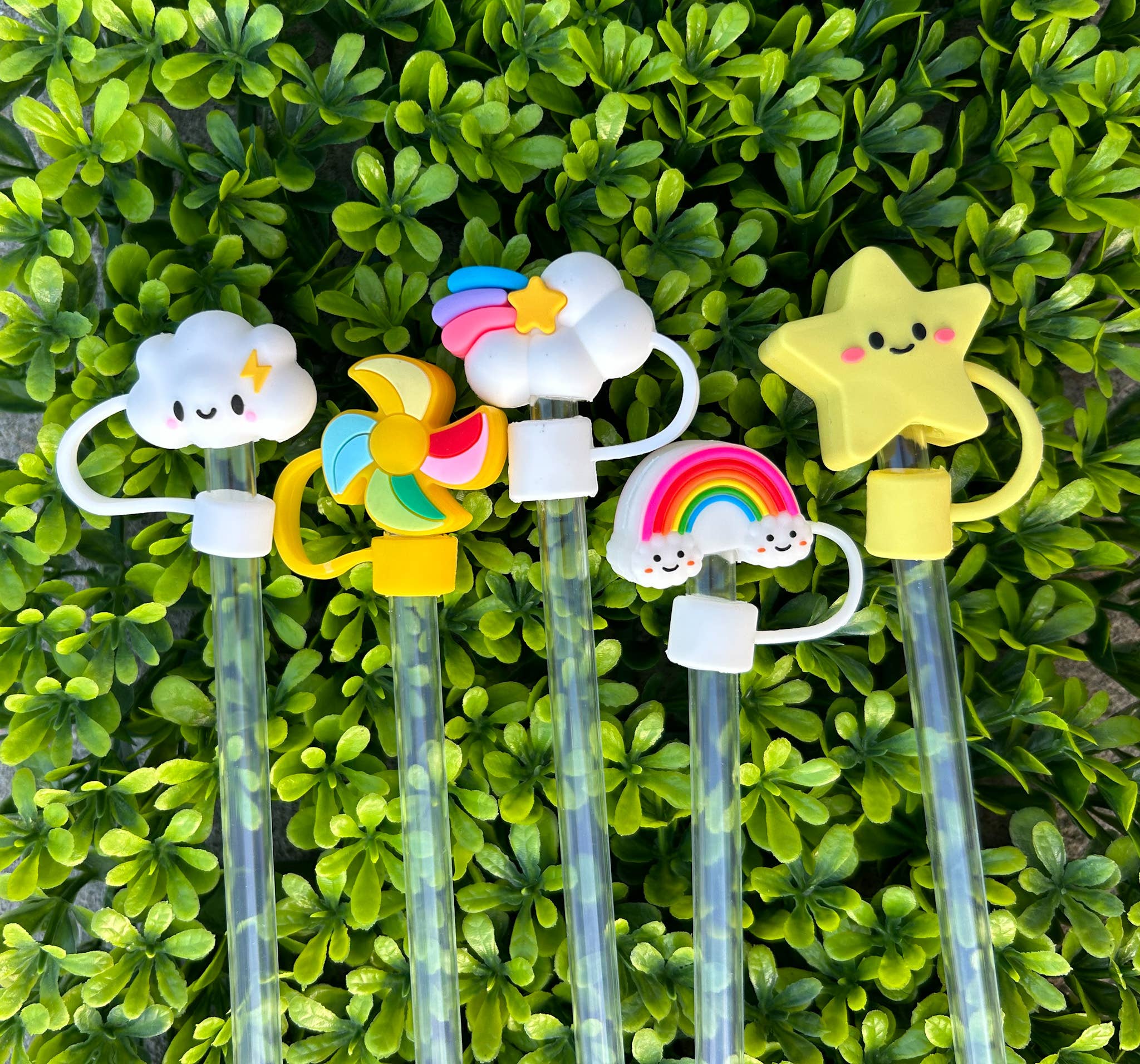 JILLIAN INK LLC - Vente Paille - Ensemble de 5 embouts de paille Sunshiney Days1