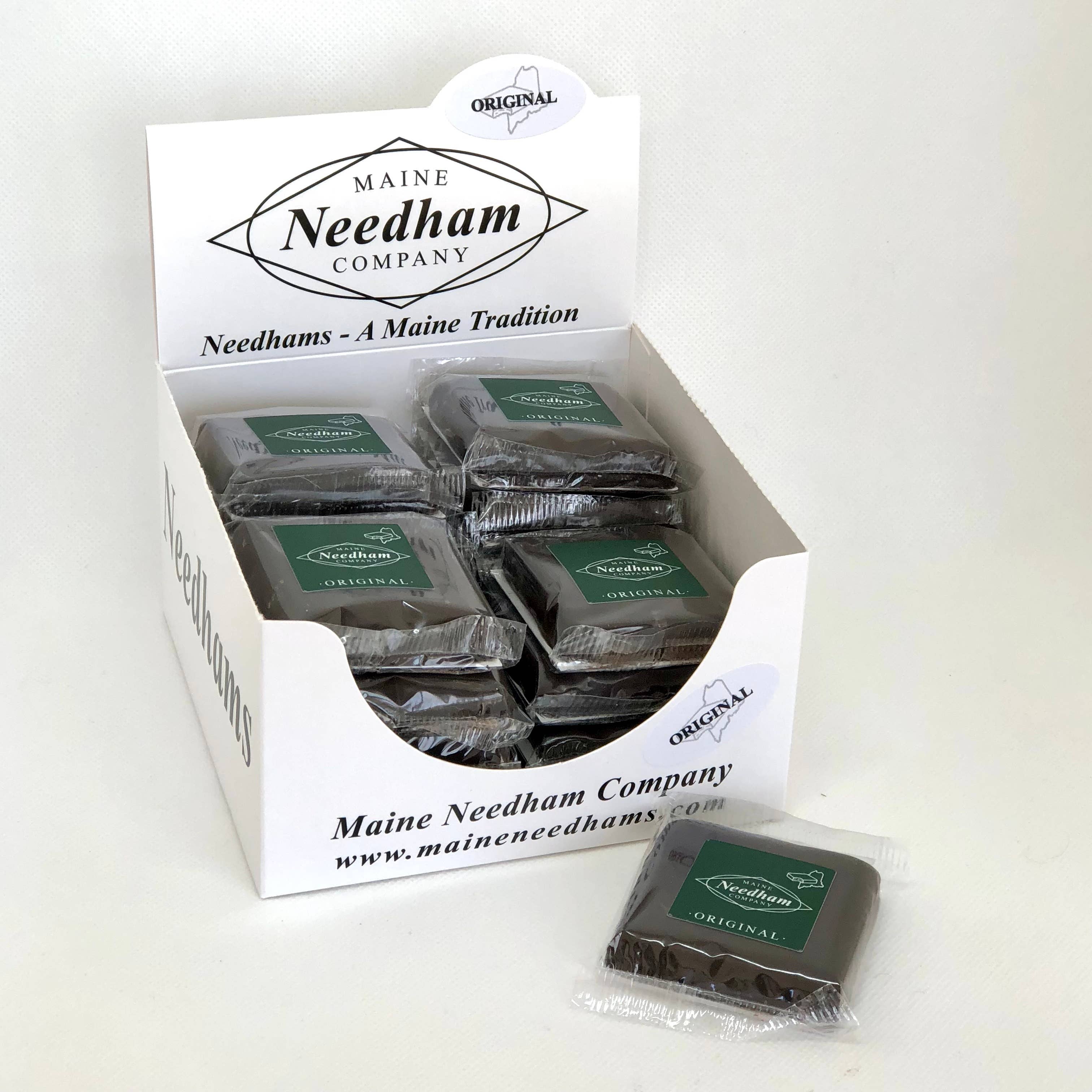 Maine Needham Company - Wholesale Chocolate Covered Sweets - Original Needhams - 20-ct display box1