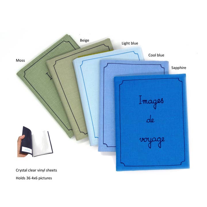 Estelle Billot - Wholesale Photo Album - Simple Linen 4 x 6 small photo album. 'Images de Voyage'5