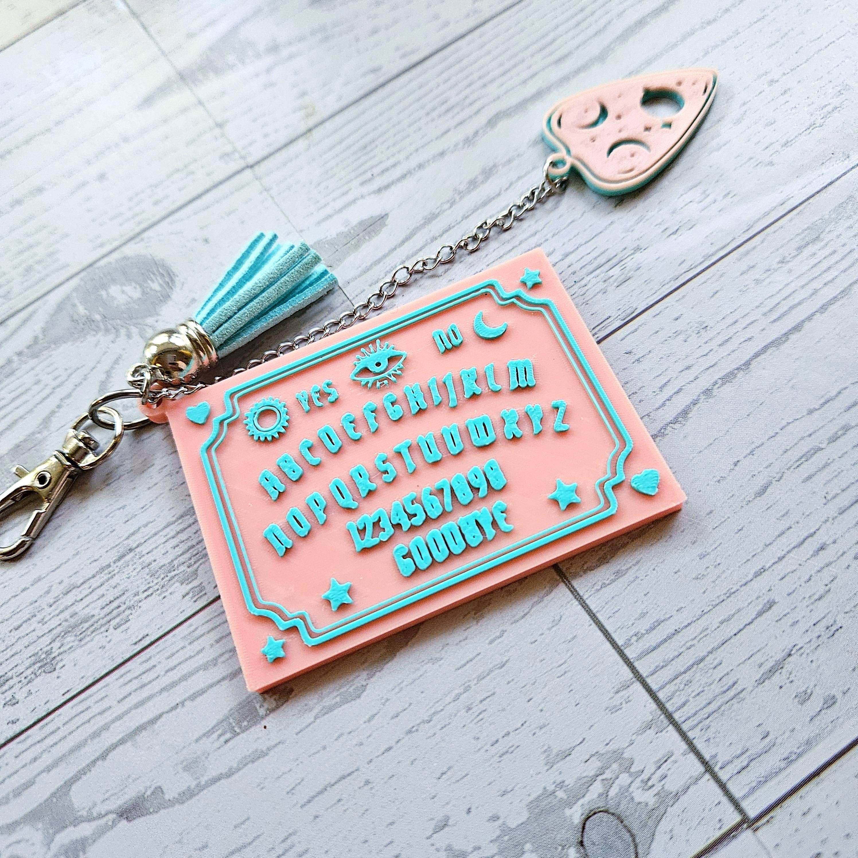 ShesSoCrafty Goods - Vente Porte-clés – femme - Porte-clés planche parlante imprimé en 3D inspiré de la divination5