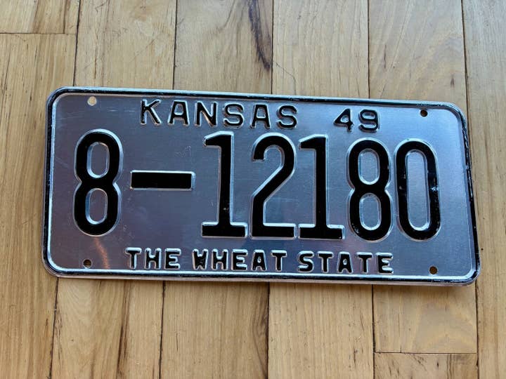 1949 Kansas License Plate for wholesale by RusticPlates