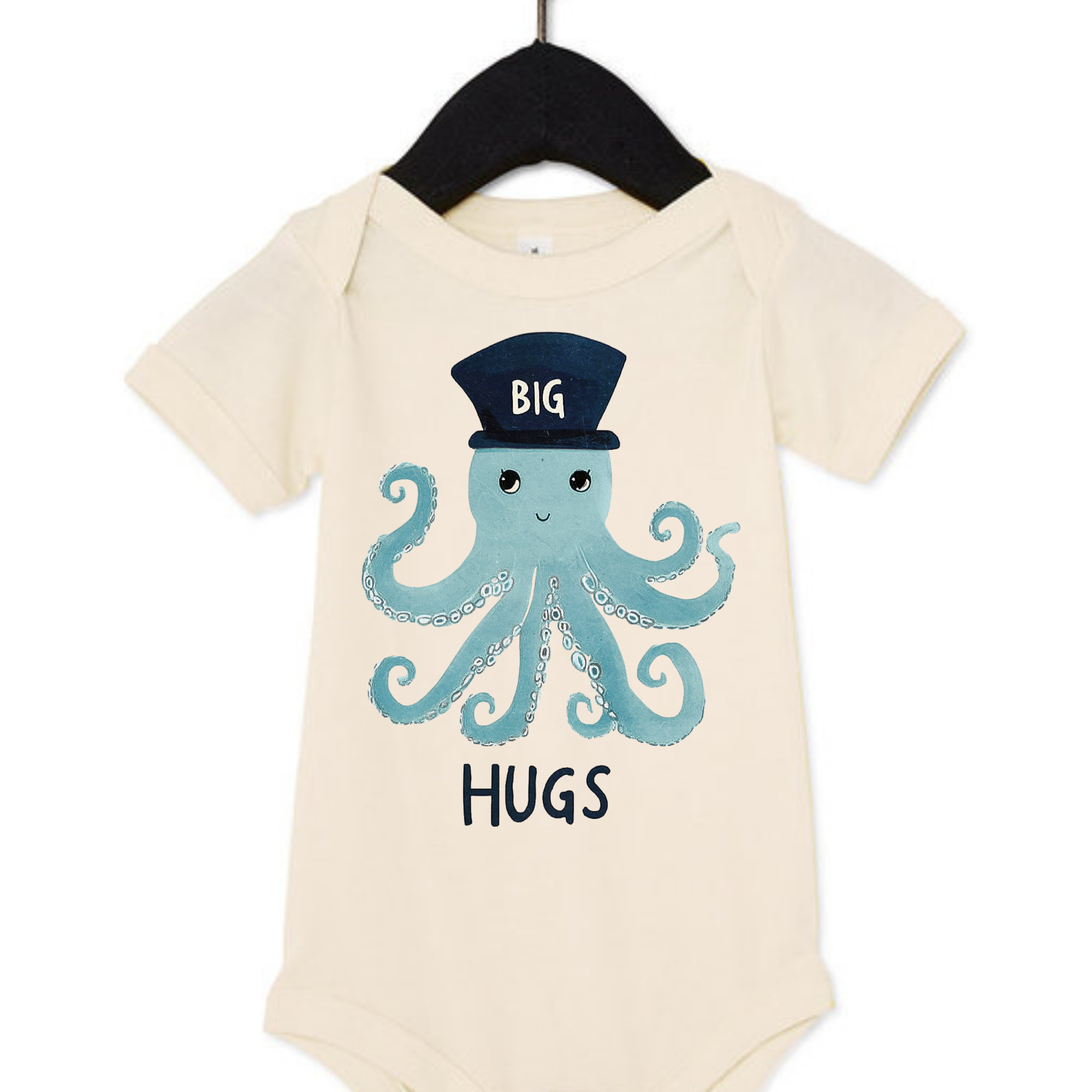 Arlo.Hendrix LLC - Wholesale Screen Printed T-Shirt - Kids - Big Hugs Octopus Graphic | Baby & Toddler Boy Graphic 1