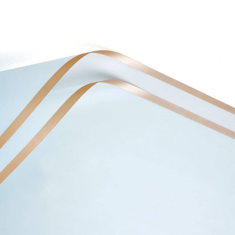 Elegant Design Supply – wholesale Flat wrap – Gold Edge Waterproof Flower Wrapping Paper (20 sheets-bag)7