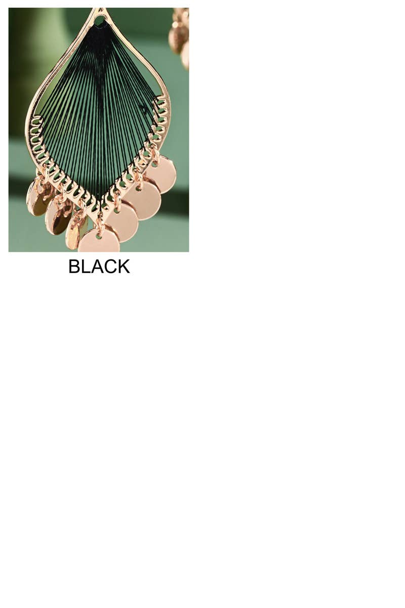 Urbanista - Vendita all'ingrosso Orecchini pendenti - Orecchini pendenti a forma di foglia con ciondoli8