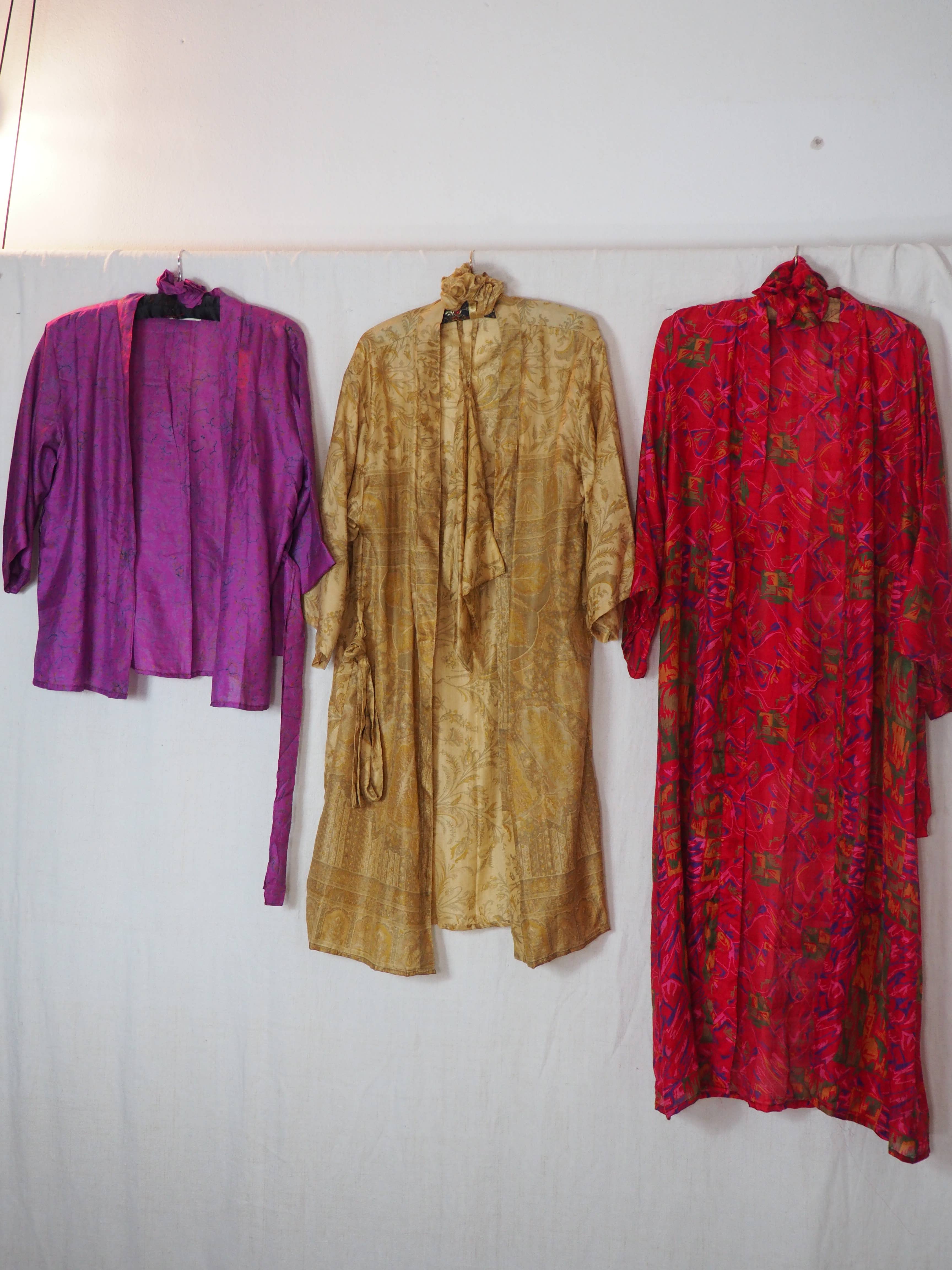 Vagabond Ibiza - Wholesale Kimono - Women's - The Kardash Kimono Long – Up-cycled Vintage Sari Kimono 41