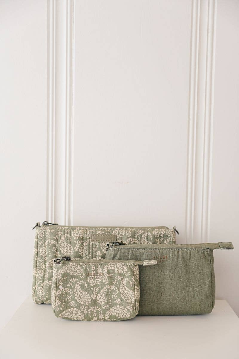 JuJuBe - Wholesale Pouch - Women's - 3-piece Pouch Set Paisley Floral0