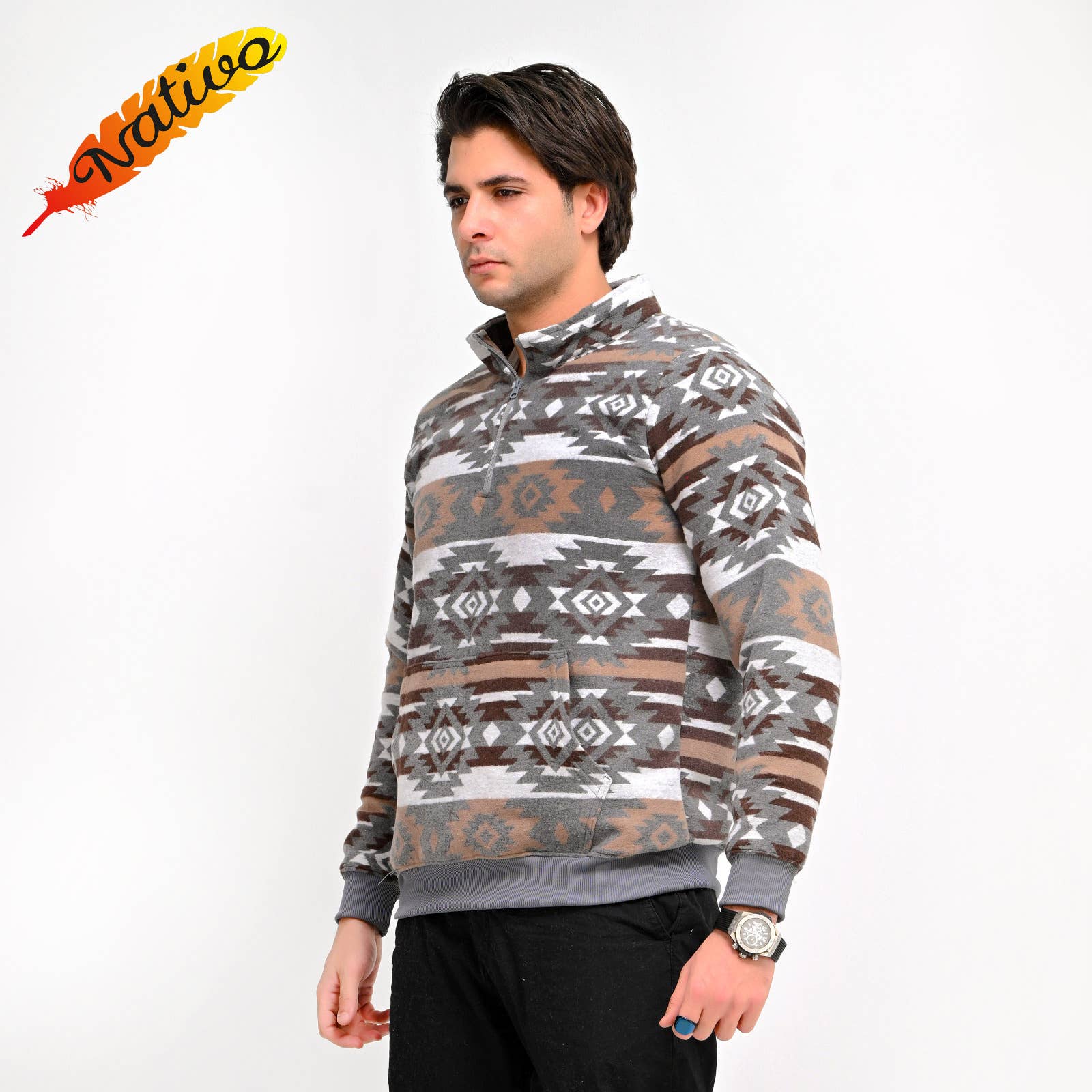 Nativo - Venta al por mayor Sudadera - Hombre - Camiseta de suéter2