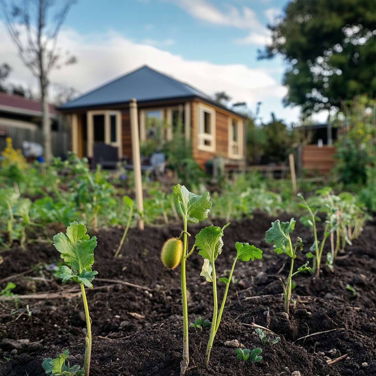 Oasis of Life - Wholesale Echte plant - Kiwi plant – 3 planten – Actinidia deliciosa 'Jenny' – Hoogte 20–40cm – Ø9cm – Zelfbestuivende kiwi-plant – Winterhard & productief – Met geurige bloemen & zoete vruchten6