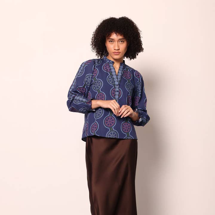 VINTAGE CIRCLES ASHLEY TOP for wholesale by Maude-Vivante