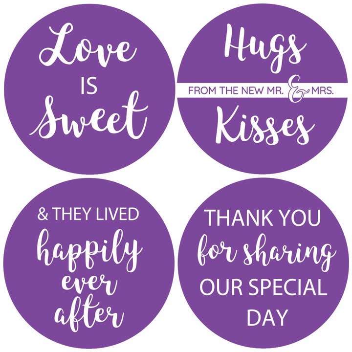 1.9" stickers for Wedding Favors for wholesale by Digitaldoodlebug
