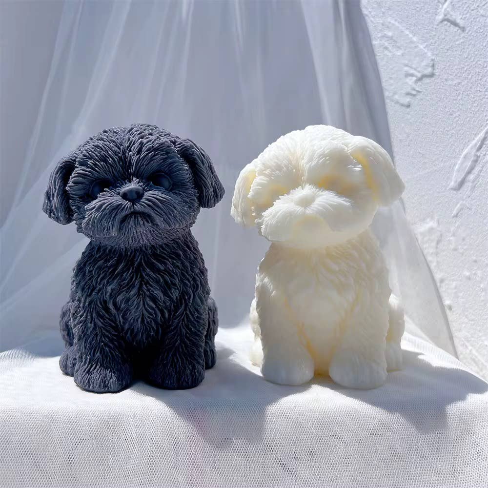 Candleglambyperry - Wholesale Grappige kaars - Zittende Shih Tzu Puppy Kaars