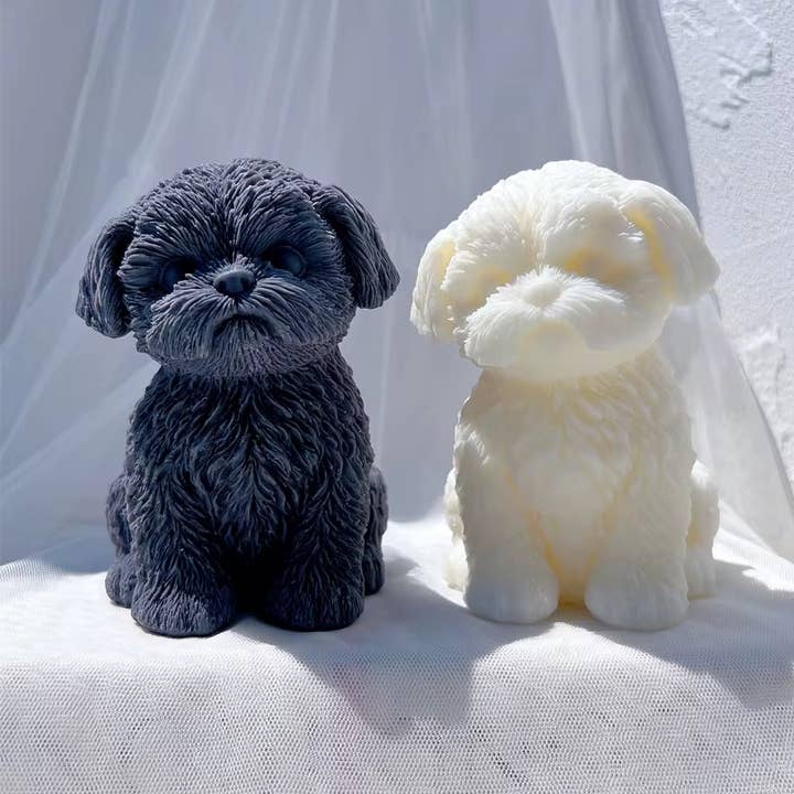 Candleglambyperry - Wholesale Grappige kaars - Zittende Shih Tzu Puppy Kaars0