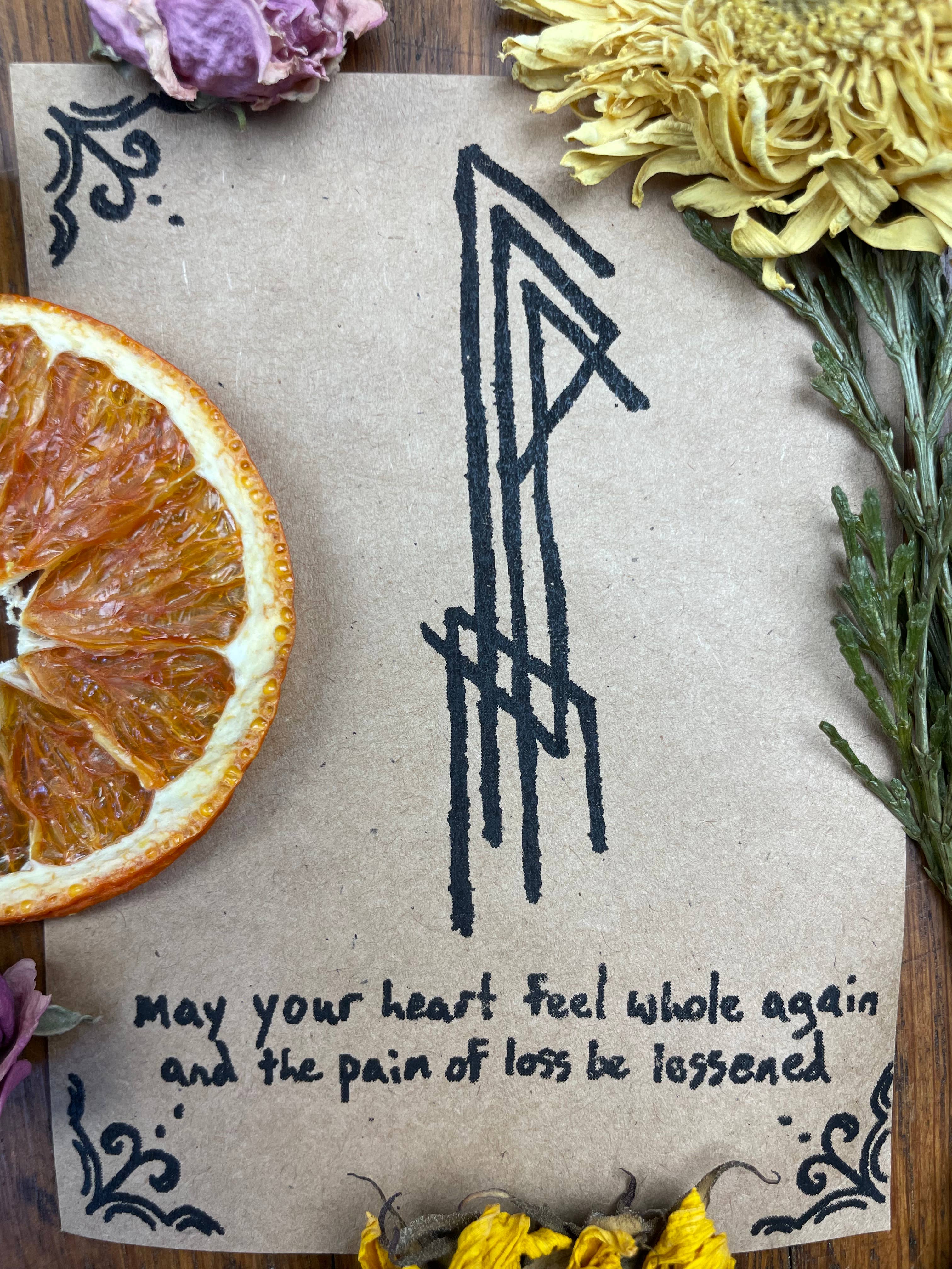 Necessary Magic - Wholesale Meditation Supplies - Bind Rune Sigil for Grief1