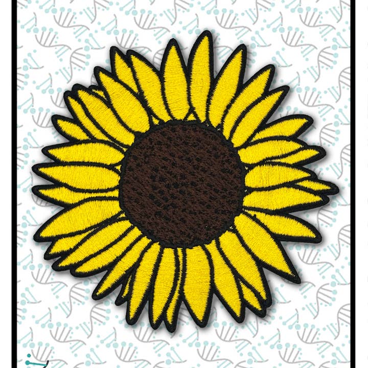 Clayton Jewelry Labs - Wholesale Patch - Sunflower Embroidered Iron-on Patch3
